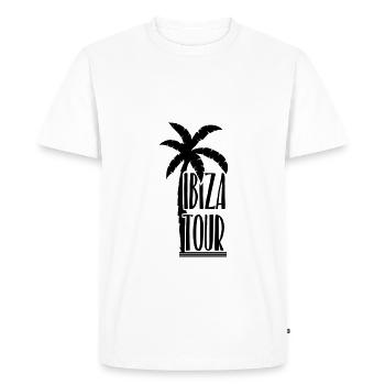Ibiza - Men's Premium Organic T-Shirt - white - Front - Nico (187cm)