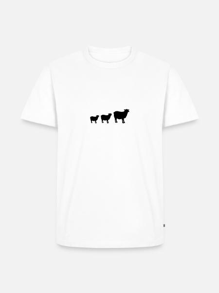sheeps family 01 - Men's Premium Organic T-Shirt - 