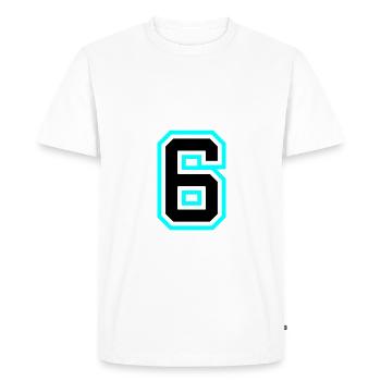 Symbole à 6 chiffres - T-shirt Premium bio Homme - blanc - Devant - Nico (187cm)