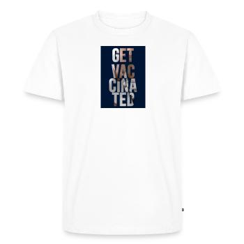 Design Creative Collage Vaccines 1 - Men's Premium Organic T-Shirt - white - Front - Nico (187cm)