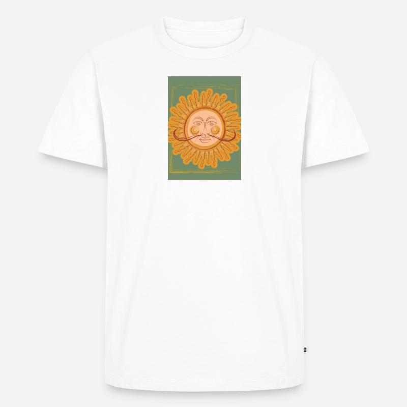 Sonne mit Bart - Männer Premium Bio T-Shirt - undefined