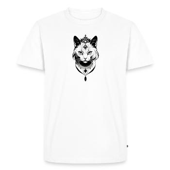 Cats Princess - Men's Premium Organic T-Shirt - white - Front - Nico (187cm)