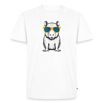 Capybara Capybara avec lunettes de soleil - T-shirt Premium bio Homme - blanc - Devant - Nico (187cm)
