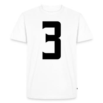3 - T-shirt Premium bio Homme - blanc - Devant - Nico (187cm)