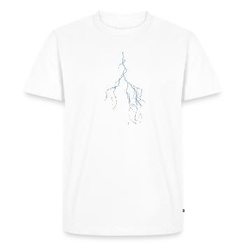 Flash PNG - Men's Premium Organic T-Shirt - white - Front - Nico (187cm)