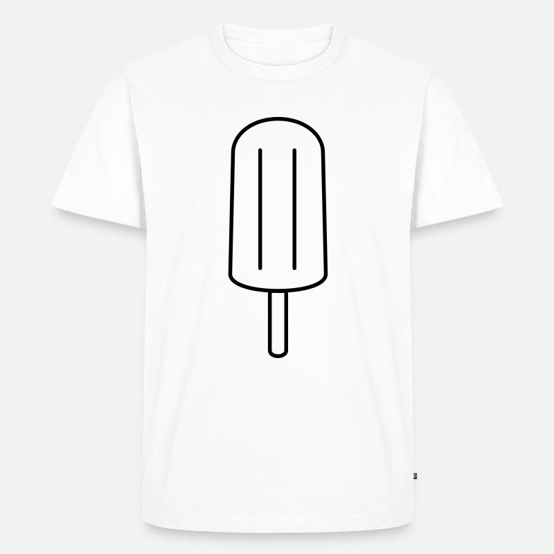 Eis - Männer Premium Bio T-Shirt - Weiß