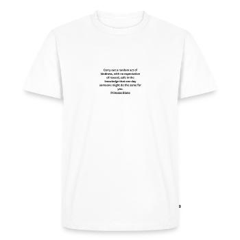 Citation motivante. Numéro 1 - T-shirt Premium bio Homme - blanc - Devant - Nico (187cm)
