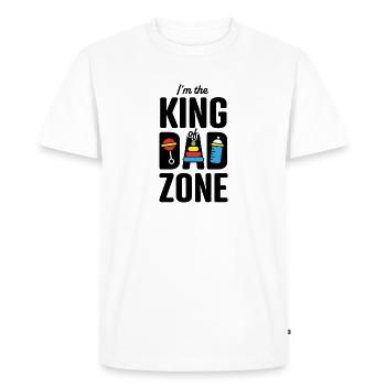 Soyez le roi de DAD Zone ! - T-shirt Premium bio Homme - blanc - Devant - Nico (187cm)