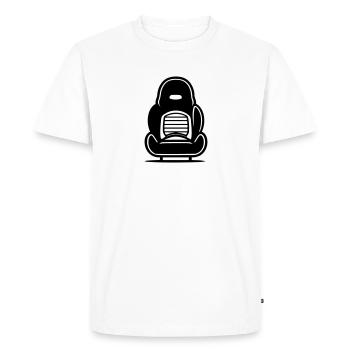 Stool - Men's Premium Organic T-Shirt - white - Front - Nico (187cm)