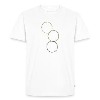 Courage intérieur Communauté Happy Bungee Jumping - T-shirt Premium bio Homme - blanc - Devant - Nico (187cm)
