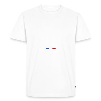 Life in PUY-DE-DÔME Number 63 Bas-Pays d'Auvergne - T-shirt Premium bio Homme - blanc - Devant - Nico (187cm)