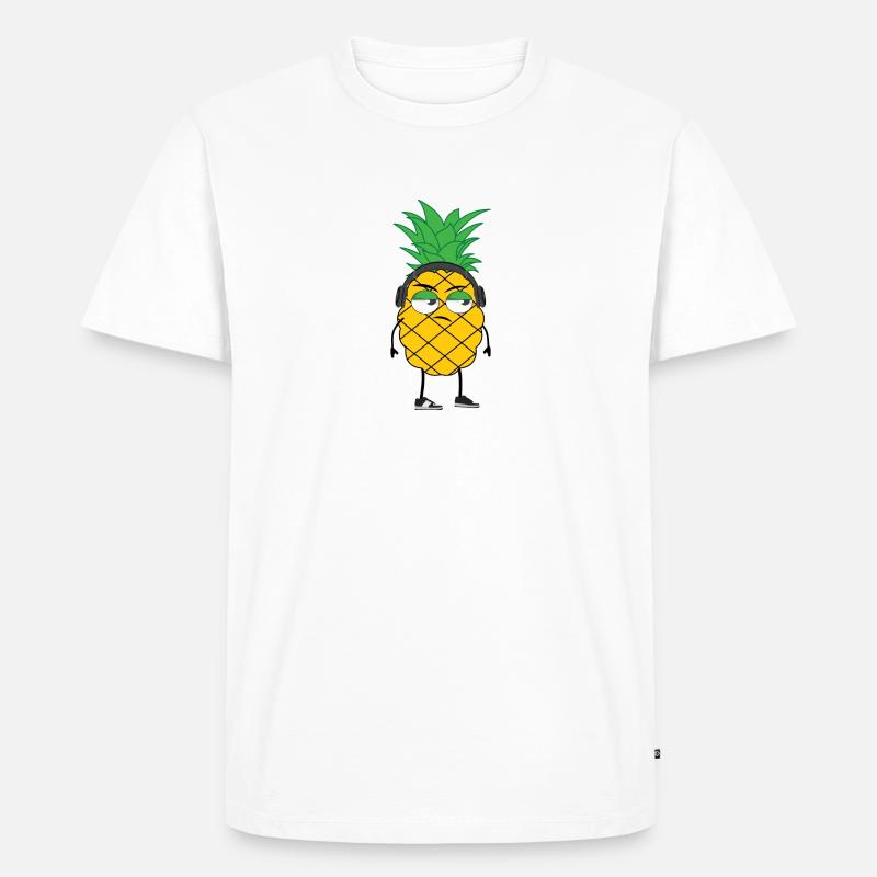 CDMO Pineapple - Männer Premium Bio T-Shirt - Weiß