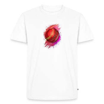 Cosmic Cricket Clash - Men's Premium Organic T-Shirt - white - Front - Nico (187cm)
