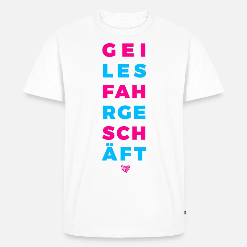 fahrgeschaeft - Männer Premium Bio T-Shirt - Weiß