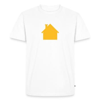 Maison - T-shirt Premium bio Homme - blanc - Devant - Nico (187cm)
