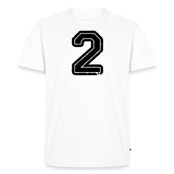 2 - T-shirt Premium bio Homme - blanc - Devant - Nico (187cm)