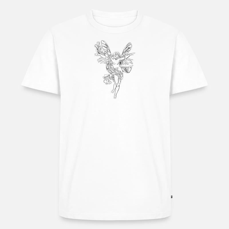 Engel Art - Männer Premium Bio T-Shirt - Weiß