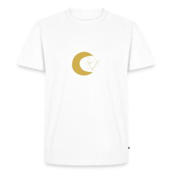 moon - Men's Premium Organic T-Shirt - white - Front - Nico (187cm)