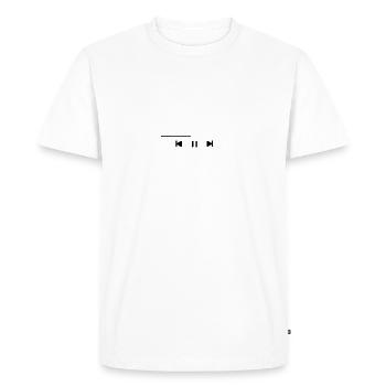 la musique - T-shirt Premium bio Homme - blanc - Devant - Nico (187cm)