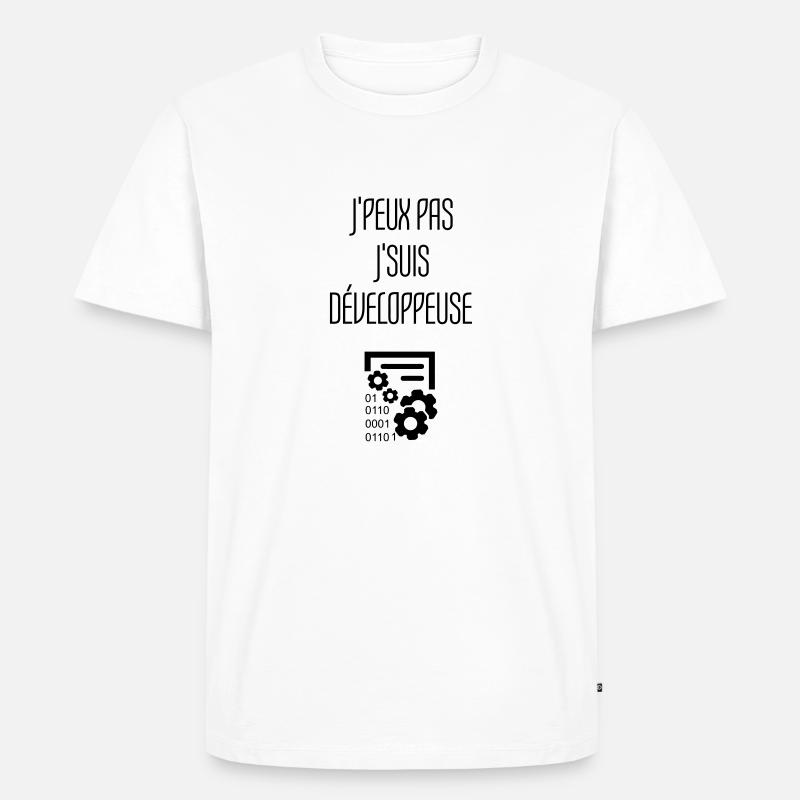 Entwickler / Informatiker / Programmierer / - Männer Premium Bio T-Shirt - Weiß