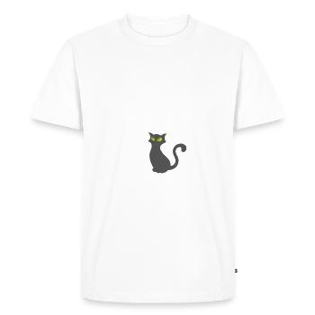 Les chats noirs comptent - T-shirt Premium bio Homme - blanc - Devant - Nico (187cm)