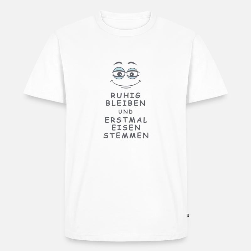 Eisen stemmen - Männer Premium Bio T-Shirt - Weiß