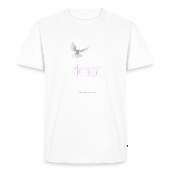 Faith trust loyal - Men's Premium Organic T-Shirt - white - Front - Nico (187cm)