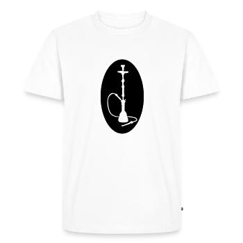 narguilé - T-shirt Premium bio Homme - blanc - Devant - Nico (187cm)