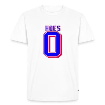 0 Hoes Basketball drôle - T-shirt Premium bio Homme - blanc - Devant - Nico (187cm)