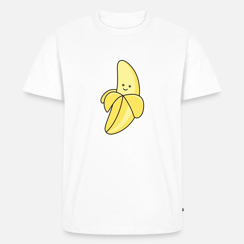 banana comic - Männer Premium Bio T-Shirt - Weiß