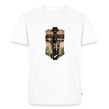 jesus bible christian religion christian cross christian - Men's Premium Organic T-Shirt - white - Front - Nico (187cm)