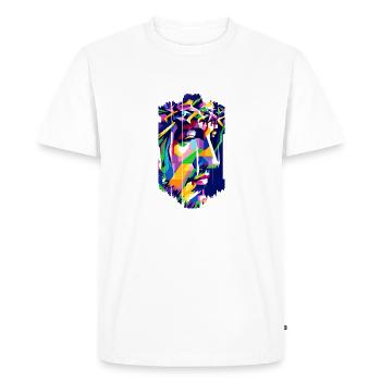 jesus bible christian religion christian cross christian - Men's Premium Organic T-Shirt - white - Front - Nico (187cm)