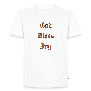 Bénédiction de DieuIvy - T-shirt Premium bio Homme - blanc - Devant - Nico (187cm)