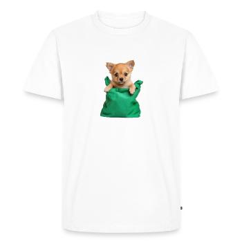 DoggyBag - T-shirt Premium bio Homme - blanc - Devant - Nico (187cm)