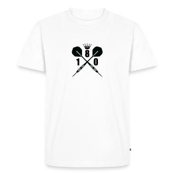 Fléchettes Sports Fun - T-shirt Premium bio Homme - blanc - Devant - Nico (187cm)
