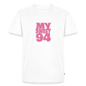 Sucré 94 - T-shirt Premium bio Homme - blanc - Devant - Nico (187cm)