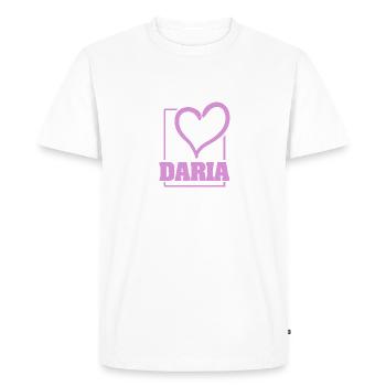 Gift for Daria - Men's Premium Organic T-Shirt - white - Front - Nico (187cm)