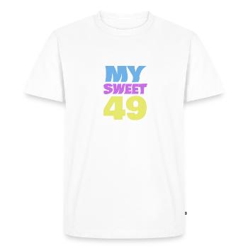 49 - T-shirt Premium bio Homme - blanc - Devant - Nico (187cm)