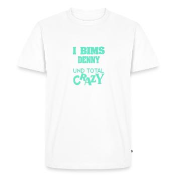 Denny as a first name - Men's Premium Organic T-Shirt - white - Front - Nico (187cm)
