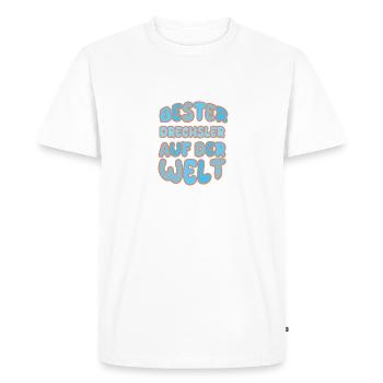 Vocation Drechsler - Men's Premium Organic T-Shirt - white - Front - Nico (187cm)
