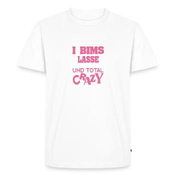Partir - T-shirt Premium bio Homme - blanc - Devant - Nico (187cm)