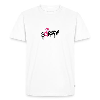 Sorry Gay - Men's Premium Organic T-Shirt - white - Front - Nico (187cm)