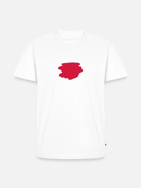 Hintergrund Pinsel Zeichnung - Männer Premium Bio T-Shirt - Weiß