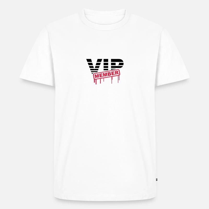 VIP Member - Männer Premium Bio T-Shirt - Weiß
