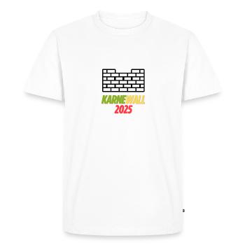 KARNEWALL 2025 - Männer Premium Bio T-Shirt - Weiß - Vorne - Nico (187cm)