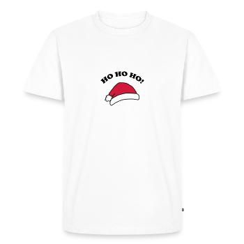 Ho ho ho - T-shirt Premium bio Homme - blanc - Devant - Nico (187cm)