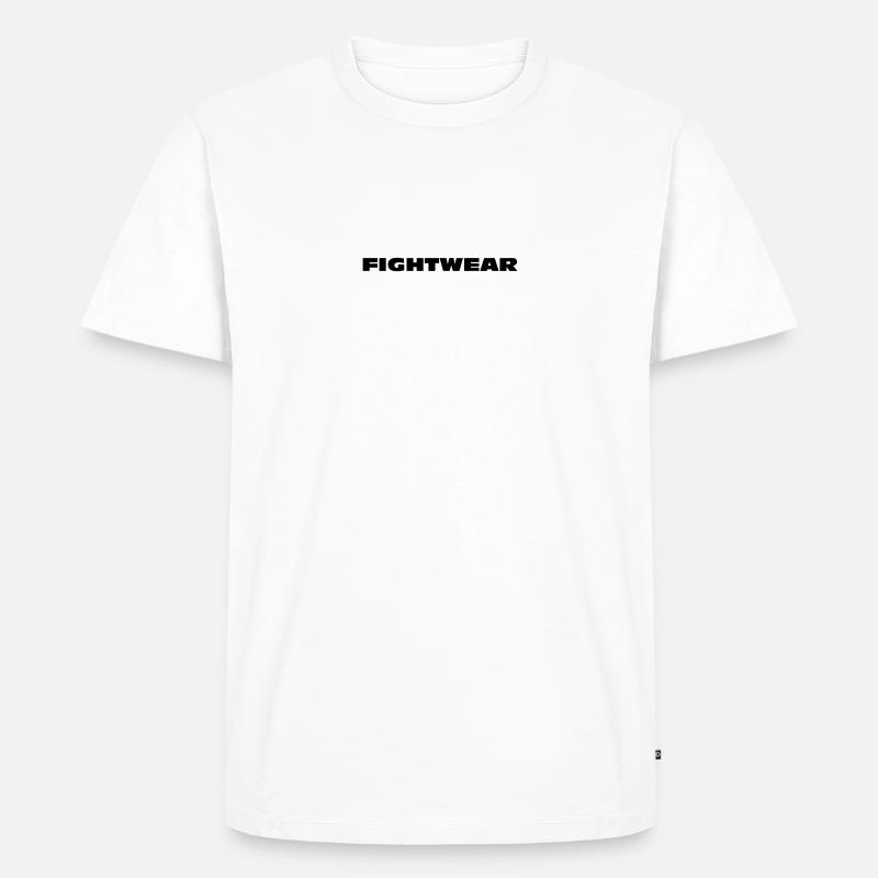 Fightware Logo - Männer Premium Bio T-Shirt - Weiß
