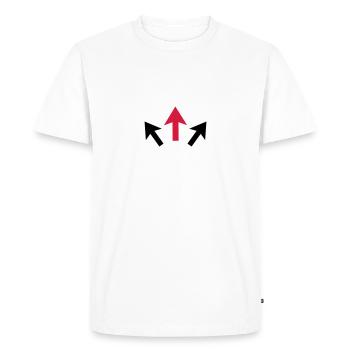 arrows 01 - Men's Premium Organic T-Shirt - white - Front - Nico (187cm)