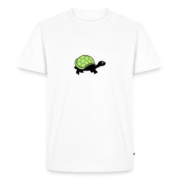 turtle - Men's Premium Organic T-Shirt - white - Front - Nico (187cm)
