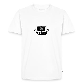 bateau pirate - T-shirt Premium bio Homme - blanc - Devant - Nico (187cm)